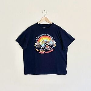 The Berenstain Bears Too Cool For School Retro Graphic Navy T Shirt Women’s XL